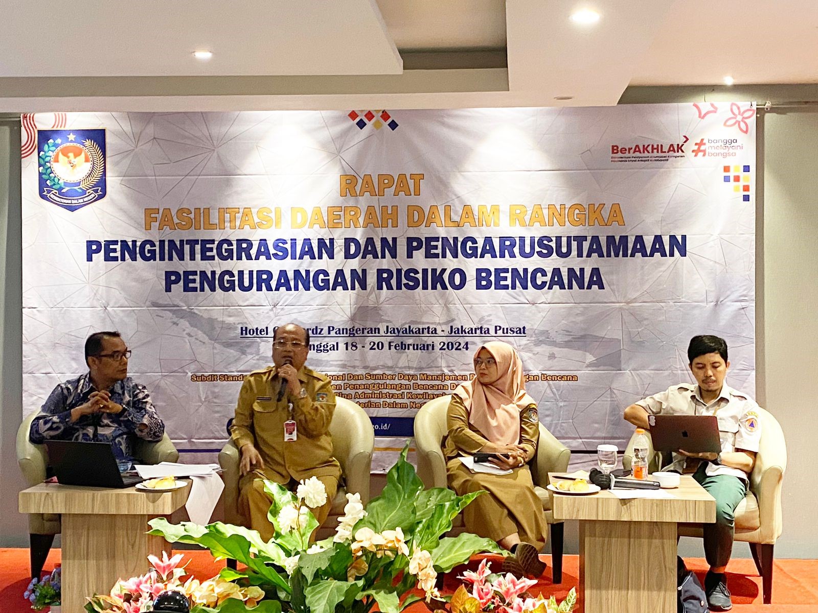 BPBD KOTA CILEGON MENGIKUTI PERSIAPAN PENGINTEGRASIAN DAN PENGARUSTAMAAN PENGURANGAN RISIKO BENCANA